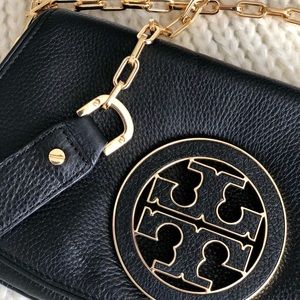 Tory Burch Amanda Reva Leather Crossbody Clutch